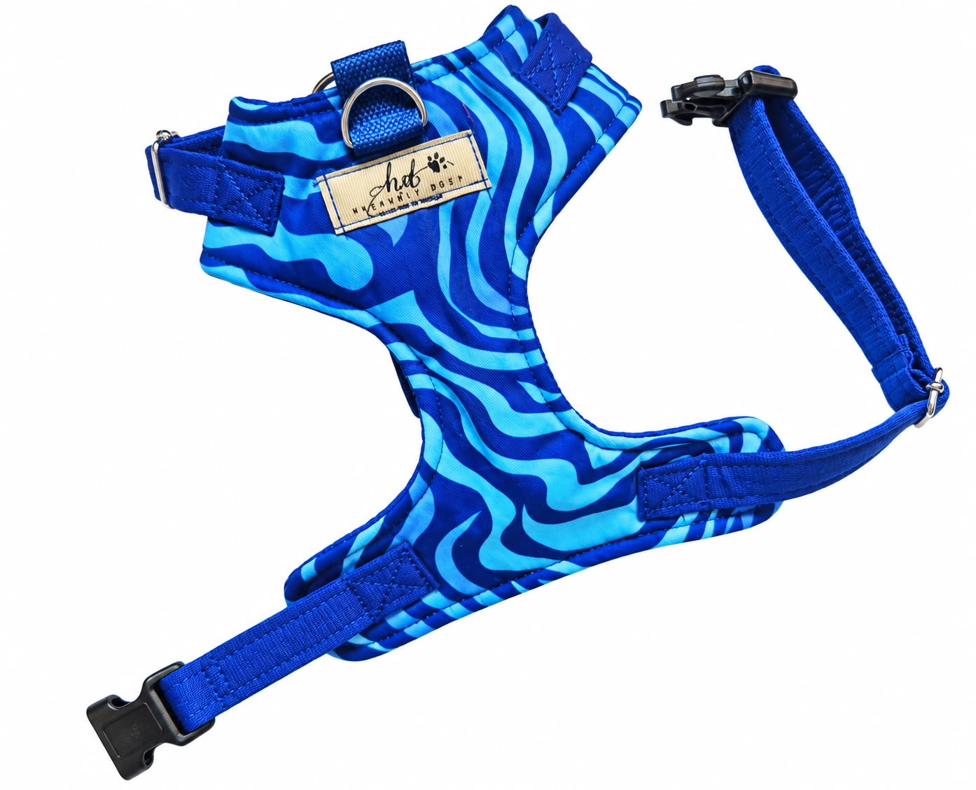 Chest Harness 5 Blue swirl harness-heavenlydogs-baileyspet