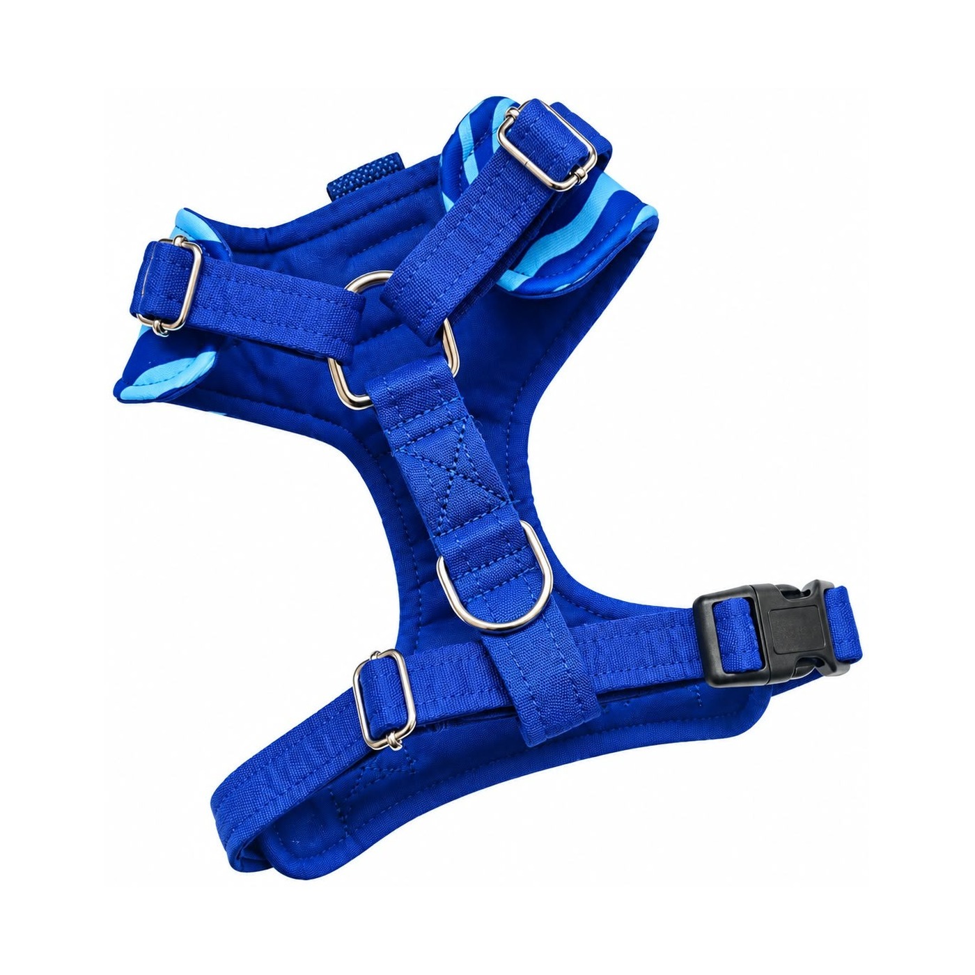 Chest Harness 6 Blue swirl harness-back-heavenlydogs-baileyspet